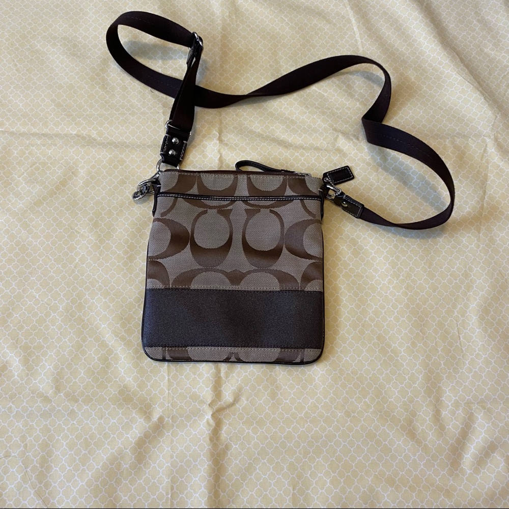 Coach Brown Messenger Crossbody Bag